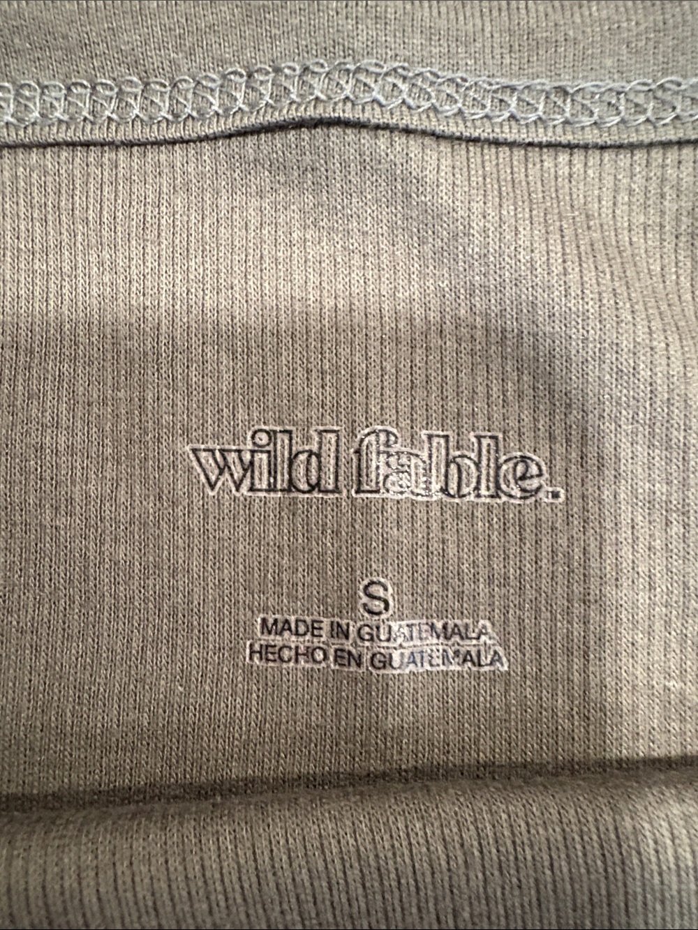 wild fable Olive Ribbed Scoop Neck Tank Top - Picture 7 of 8